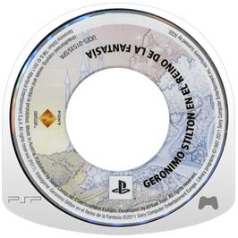 Cartridge artwork for Geronimo Stilton In The Kingdom Of Fantasy - The Videogame on the Sony PSP.