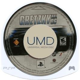Cartridge artwork for Gretzky Nhl '06 on the Sony PSP.