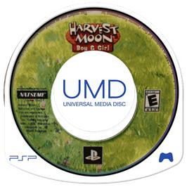 Cartridge artwork for Harvest Moon - Boy And Girl on the Sony PSP.