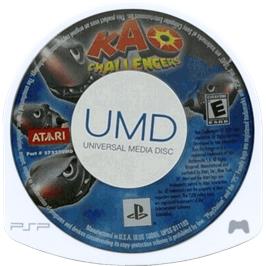 Cartridge artwork for Kao Challengers on the Sony PSP.