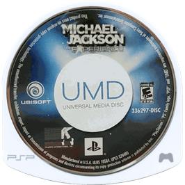 Cartridge artwork for Michael Jackson - The Experience on the Sony PSP.