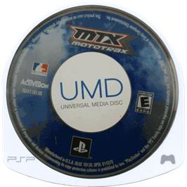 Cartridge artwork for Mtx Mototrax on the Sony PSP.
