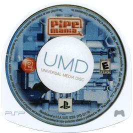 Cartridge artwork for Pipe Mania on the Sony PSP.