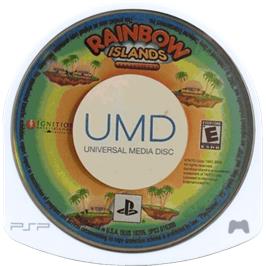 Cartridge artwork for Rainbow Islands Evolution on the Sony PSP.
