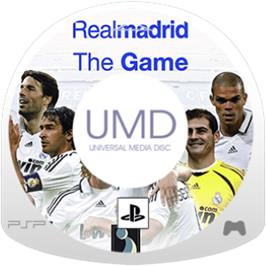Cartridge artwork for Real Madrid - The Game on the Sony PSP.