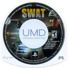 Cartridge artwork for S.w.a.t. - Target Liberty on the Sony PSP.