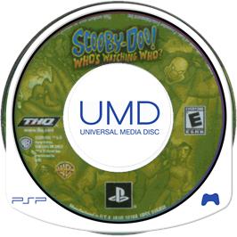 Cartridge artwork for Scooby Doo - Whos Watching Who on the Sony PSP.