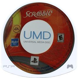 Cartridge artwork for Scrabble on the Sony PSP.