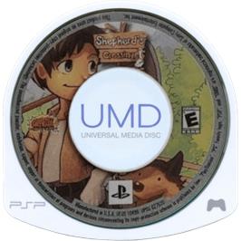 Cartridge artwork for Shepherd's Crossing on the Sony PSP.
