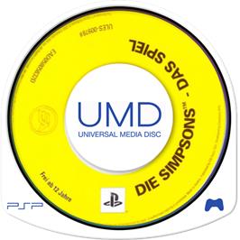 Cartridge artwork for Simpsons Game, The on the Sony PSP.