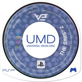 Cartridge artwork for Sims 2, The on the Sony PSP.