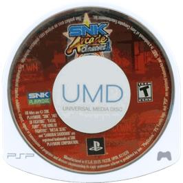 Cartridge artwork for Snk Arcade Classics Volume 1 on the Sony PSP.