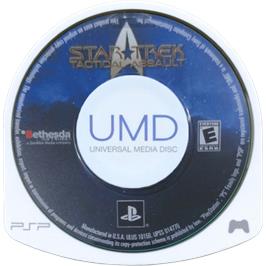 Cartridge artwork for Star Trek - Tactical Assault on the Sony PSP.
