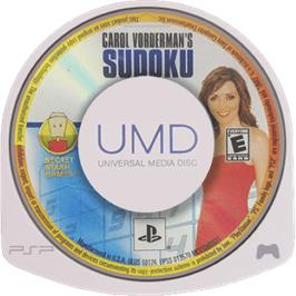 Cartridge artwork for Sudoku Coach on the Sony PSP.