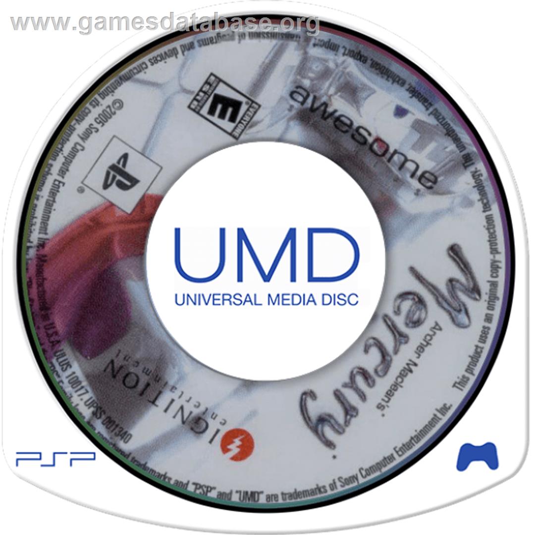 Archer Maclean's Mercury - Sony PSP - Artwork - Cartridge