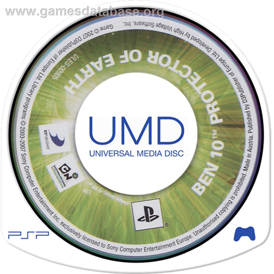 Ben 10 - Protector Of Earth - Sony PSP - Artwork - Cartridge