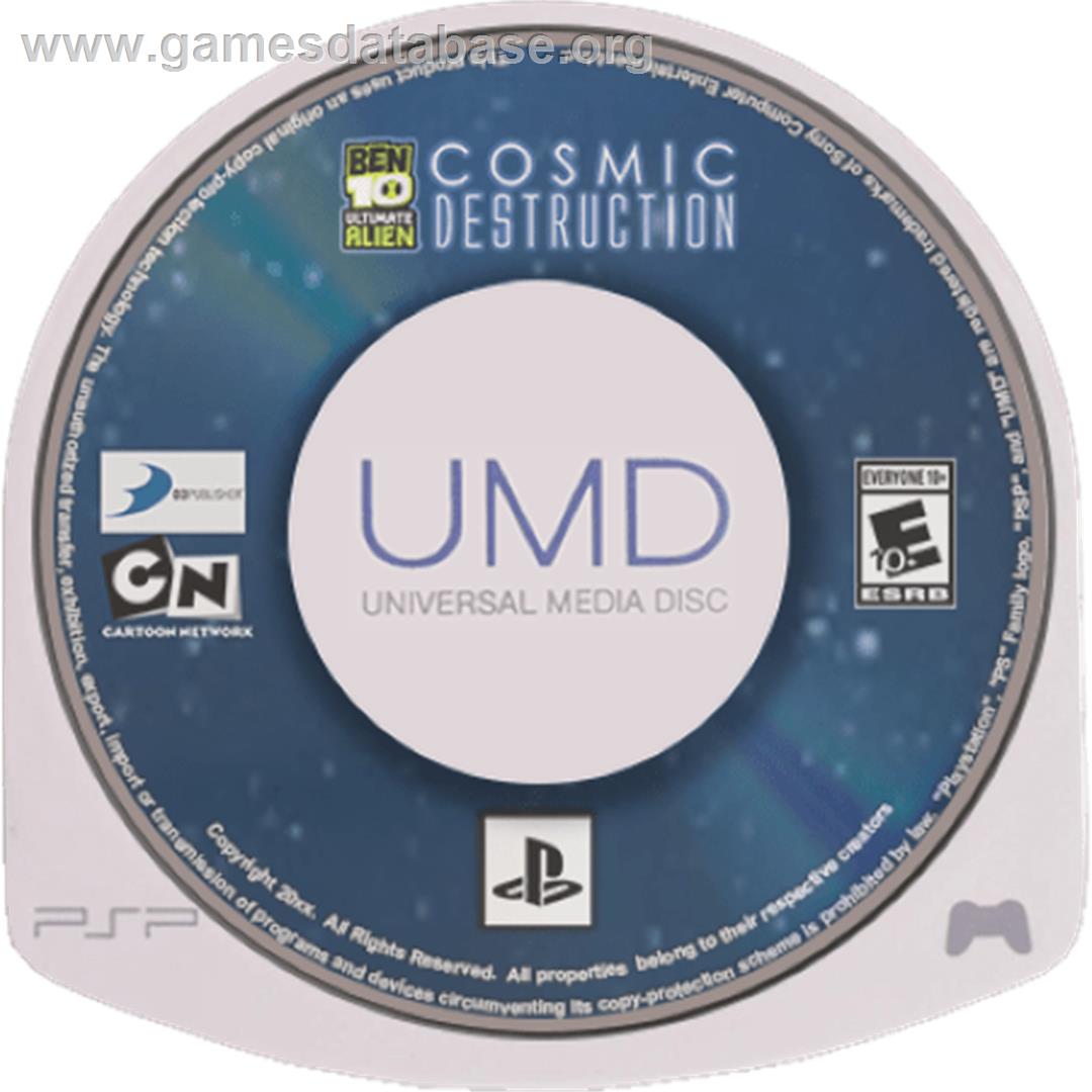Ben 10 Ultimate Alien - Cosmic Destruction - Sony PSP - Artwork - Cartridge