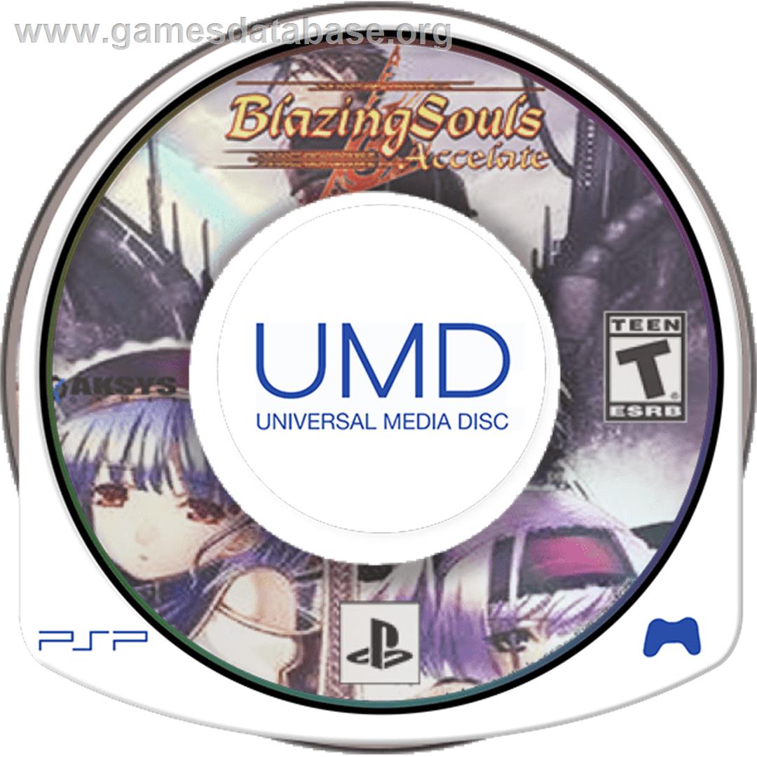 Blazing Souls Accelate - Sony PSP - Artwork - Cartridge