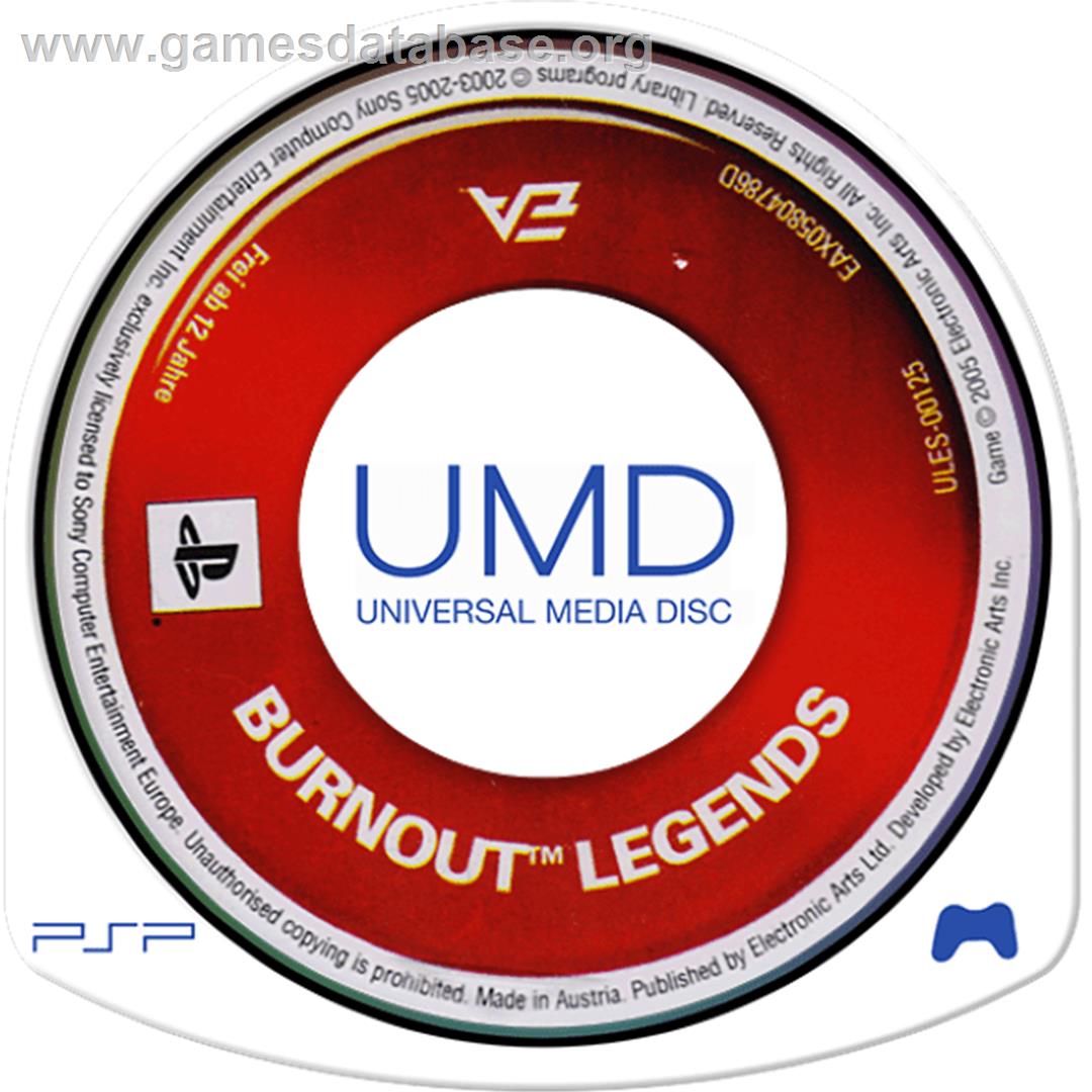 Burnout Legends - Sony PSP - Artwork - Cartridge