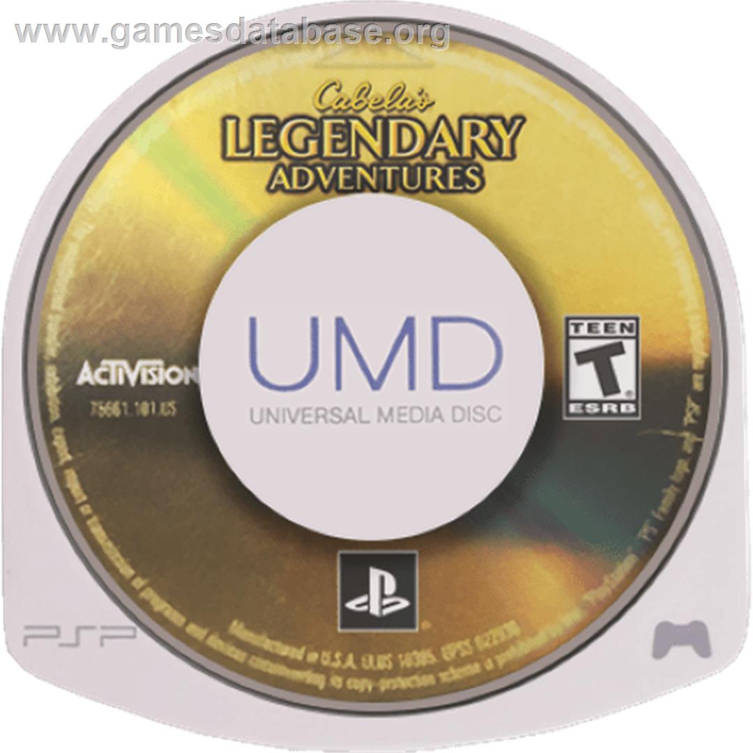 Cabela's Legendary Adventures - Sony PSP - Artwork - Cartridge