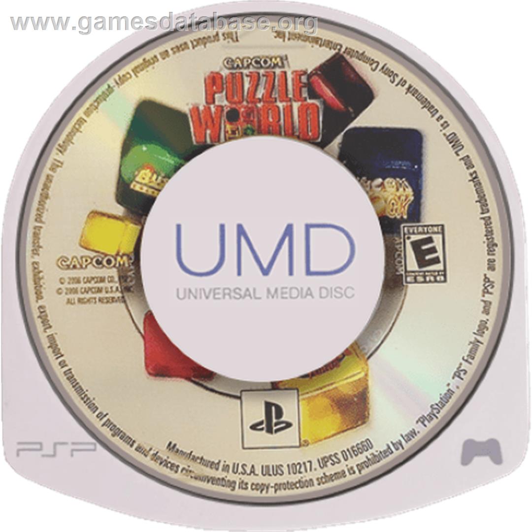 Capcom Puzzle World - Sony PSP - Artwork - Cartridge