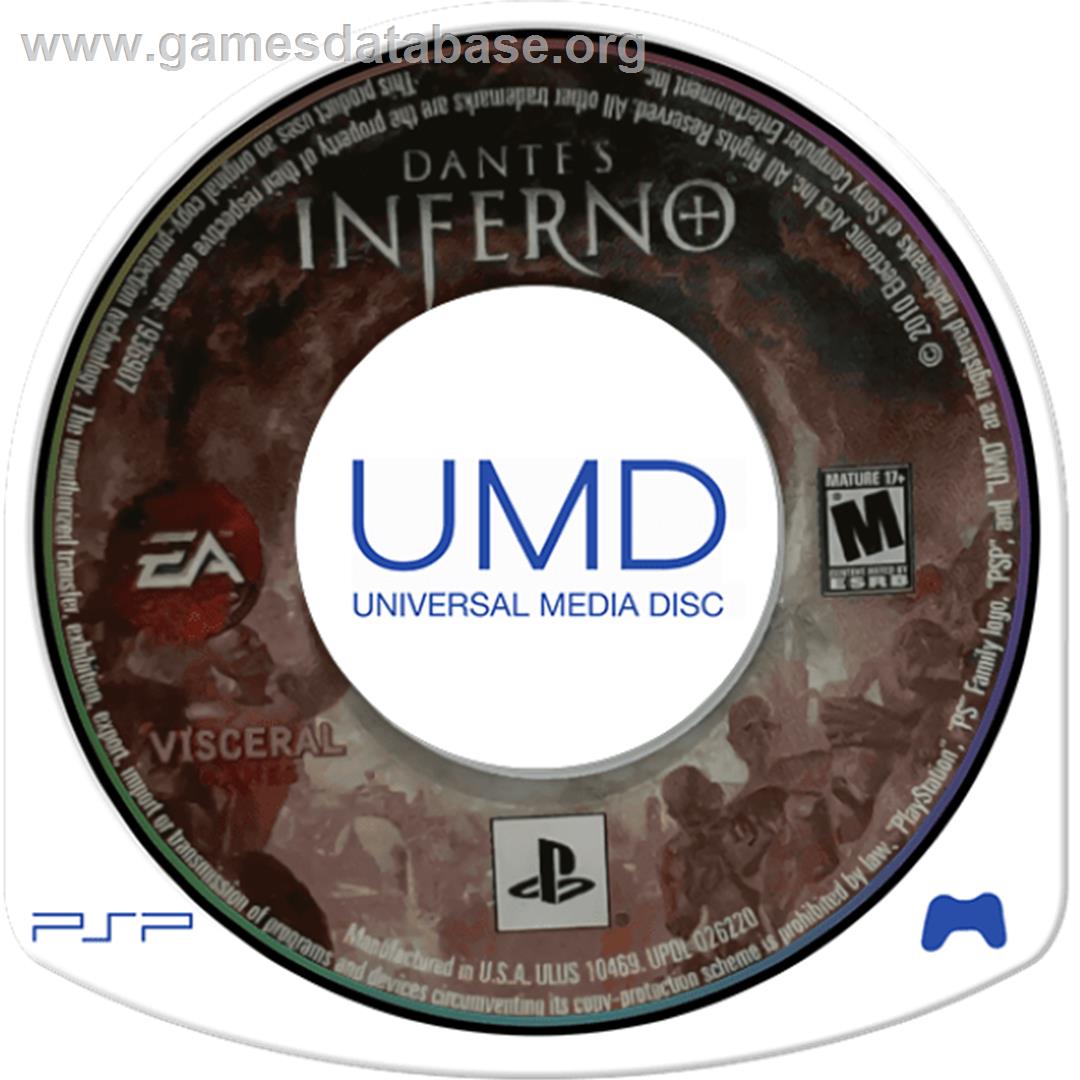 Dante's Inferno - Sony PSP - Artwork - Cartridge