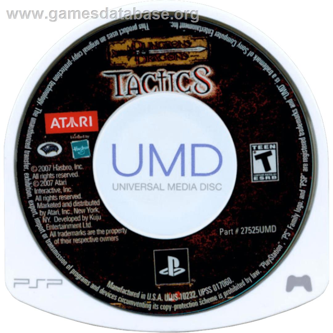 Dungeons And Dragons - Tactics - Sony PSP - Artwork - Cartridge