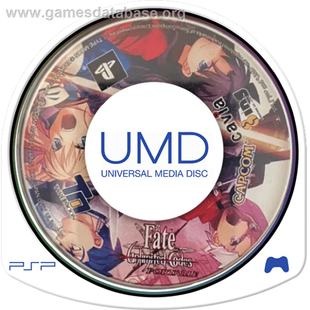 Fate/unlimited Codes - Sony PSP - Artwork - Cartridge