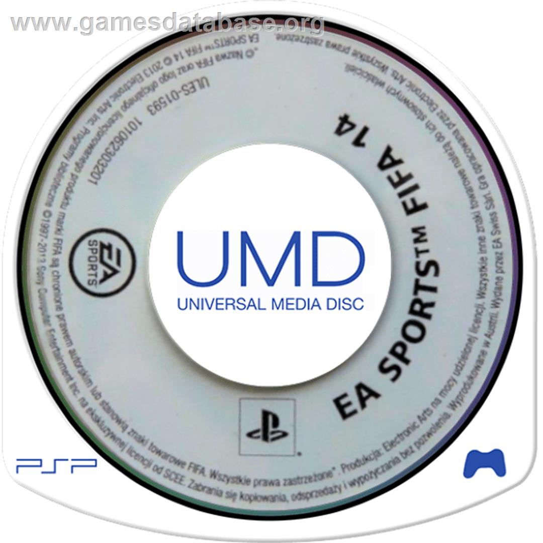 Fifa 14 - Sony PSP - Artwork - Cartridge
