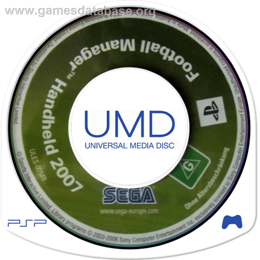 Football Manager Handheld 2007 - Sony PSP - Artwork - Cartridge