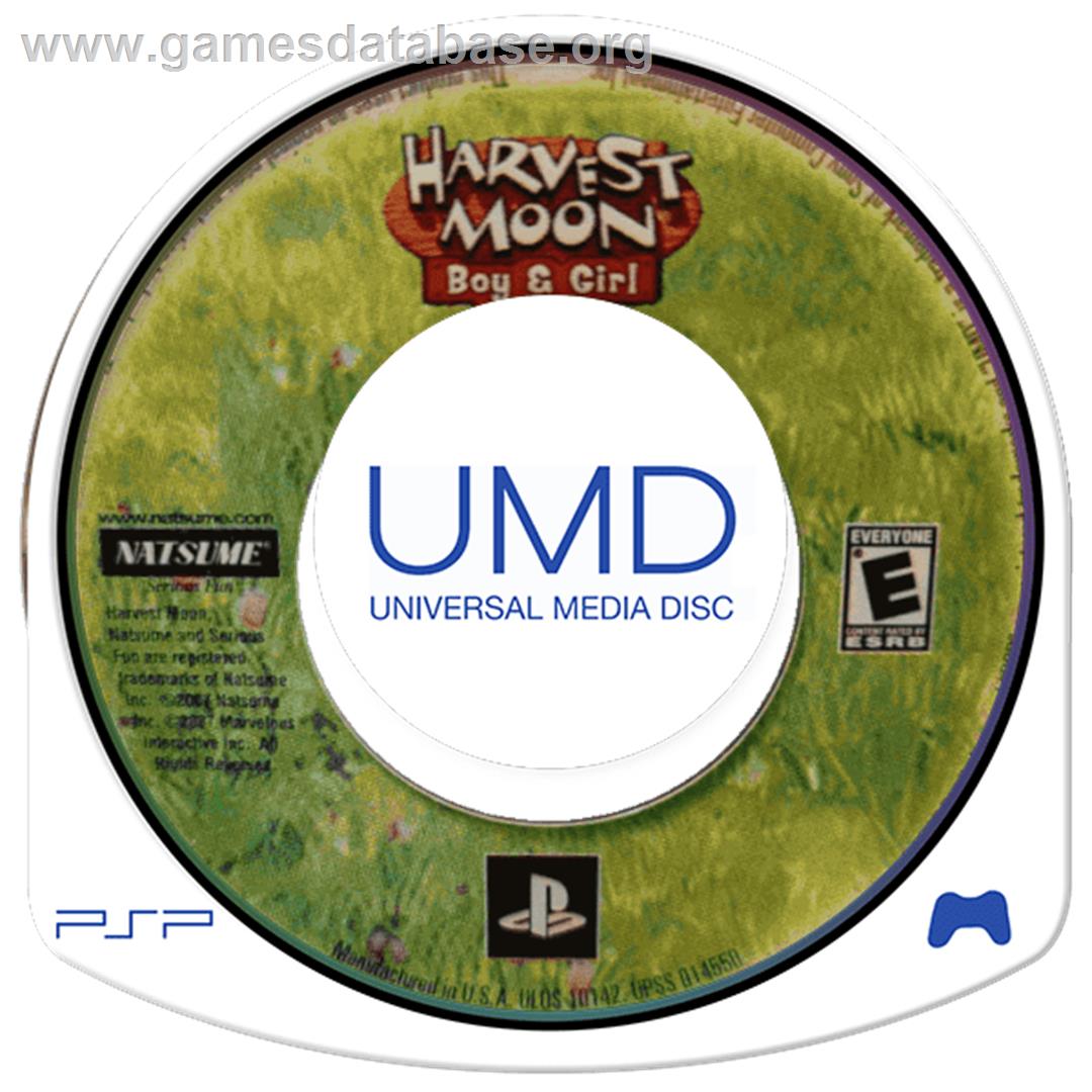 Harvest Moon - Boy And Girl - Sony PSP - Artwork - Cartridge