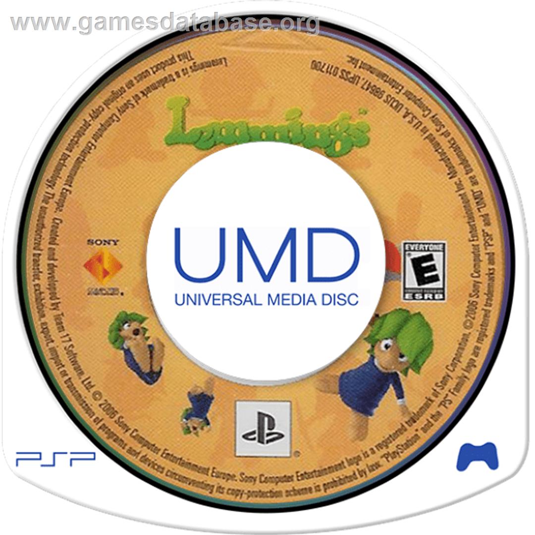 Lemmings - Sony PSP - Artwork - Cartridge