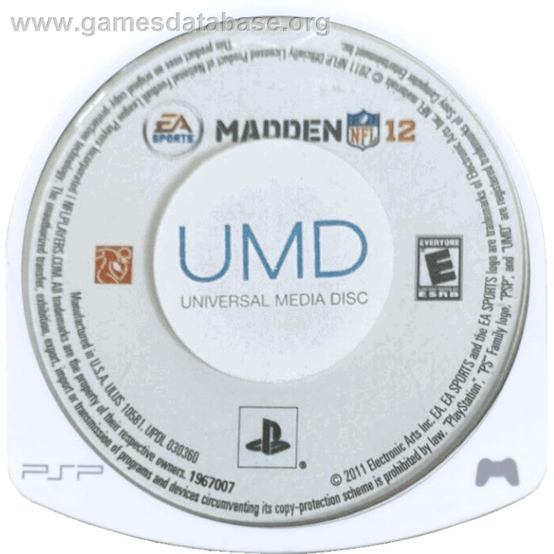 Madden Nfl 12 - Sony PSP - Artwork - Cartridge