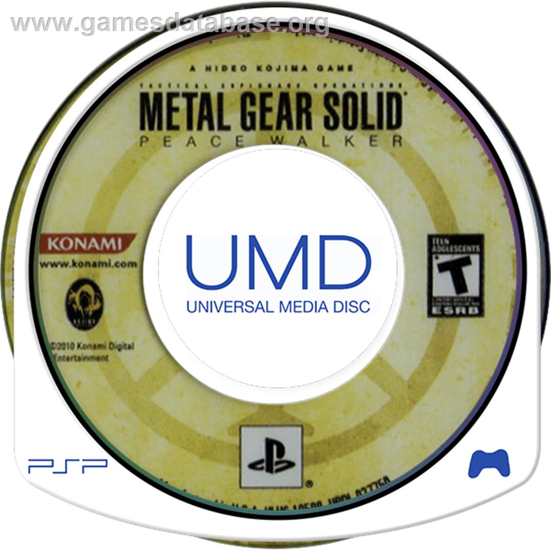 Metal Gear Solid - Peace Walker - Sony PSP - Artwork - Cartridge