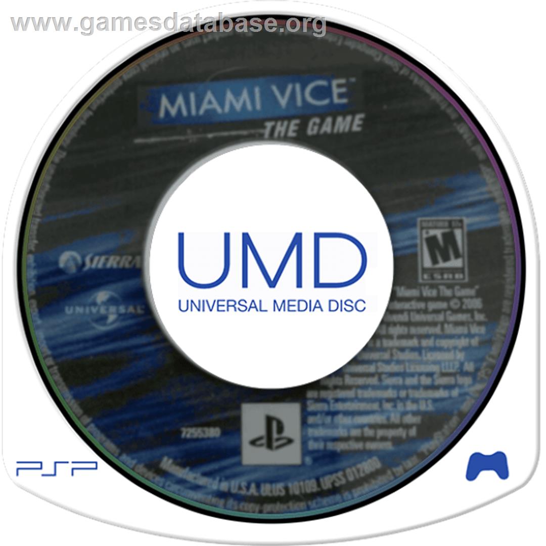 Miami Vice - The Game - Sony PSP - Artwork - Cartridge