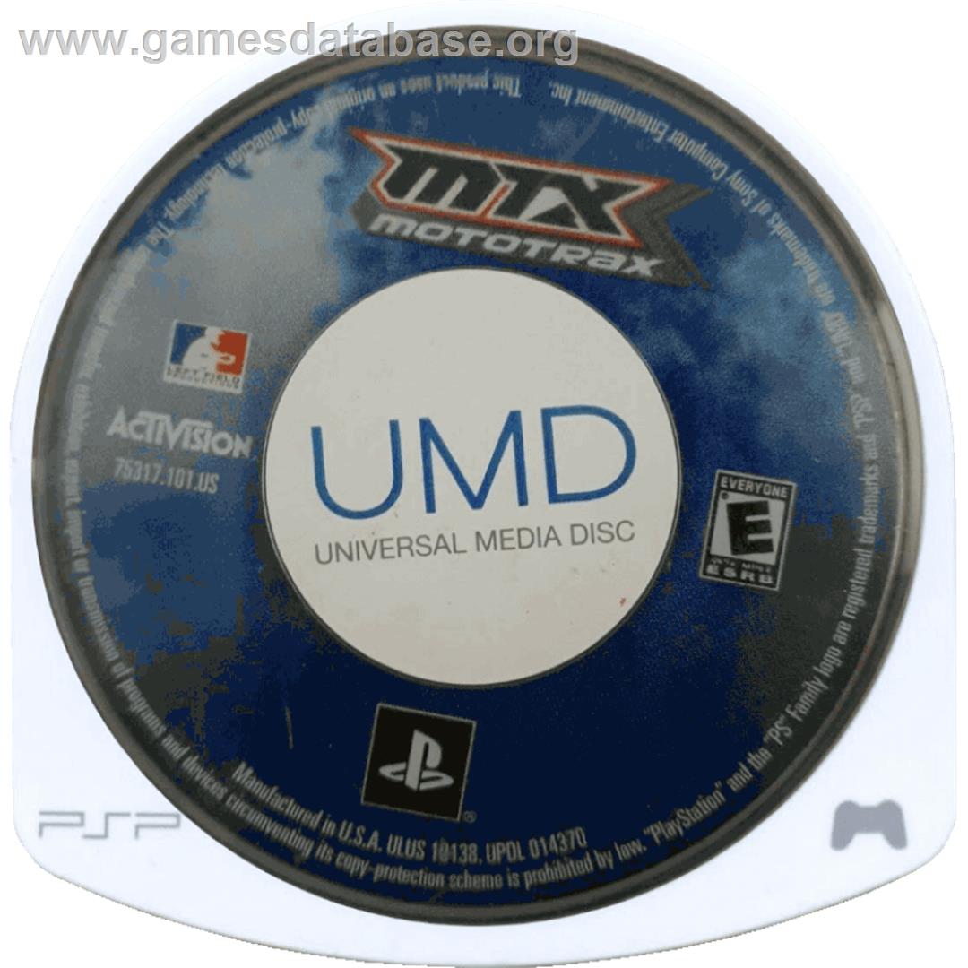 Mtx Mototrax - Sony PSP - Artwork - Cartridge