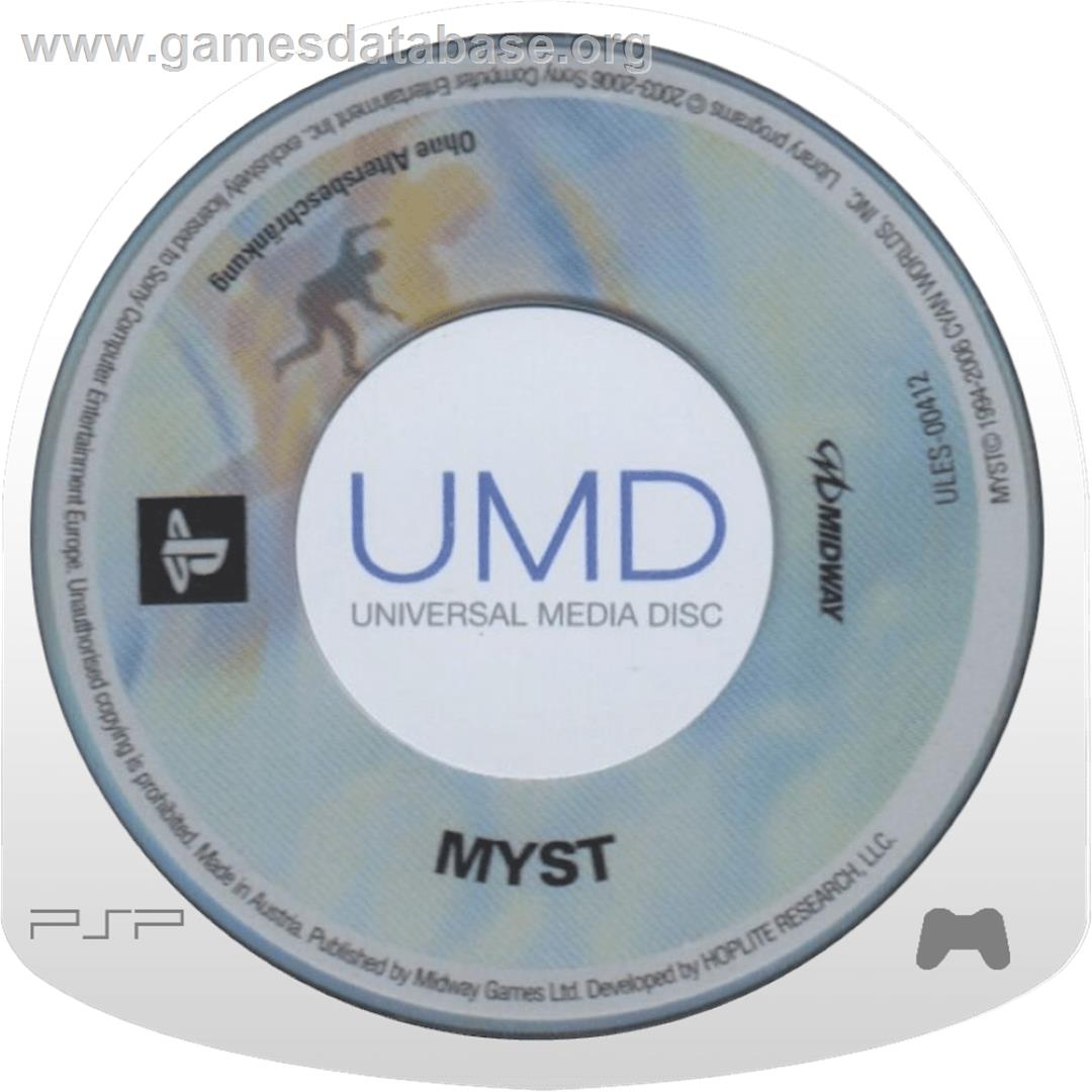 Myst - Sony PSP - Artwork - Cartridge