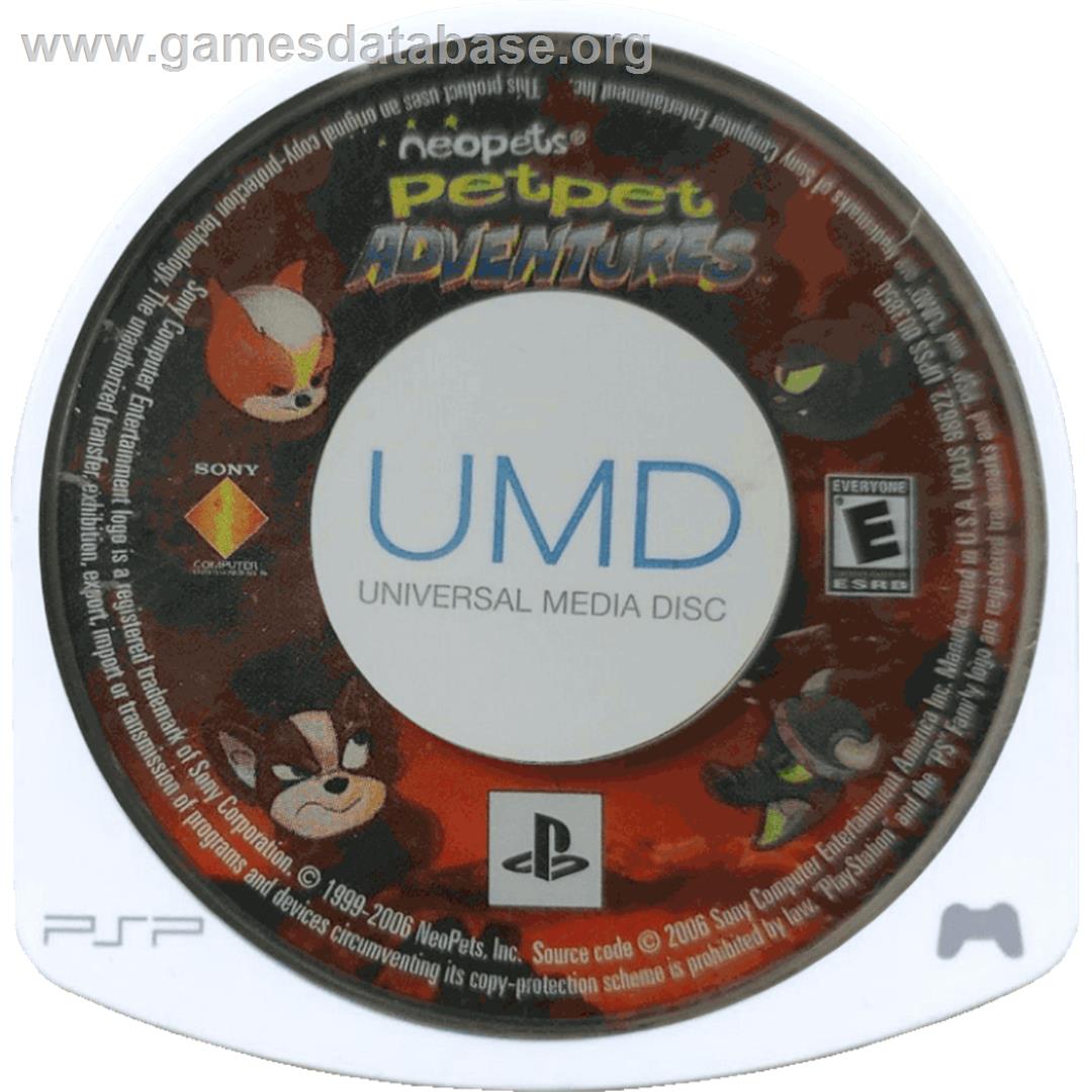 Neopets - Petpet Adventures - The Wand Of Wishing - Sony PSP - Artwork - Cartridge