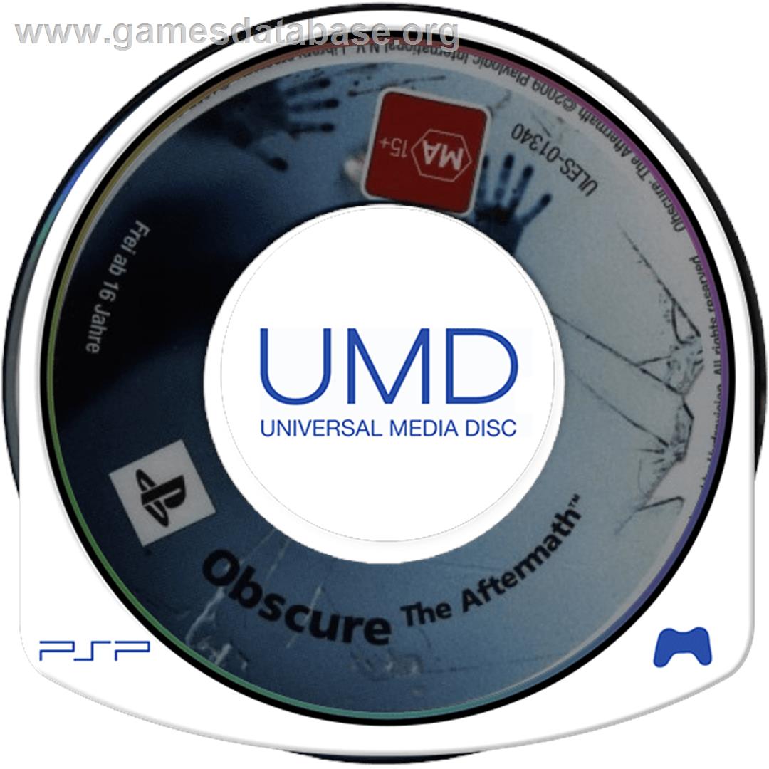Obscure - The Aftermath - Sony PSP - Artwork - Cartridge