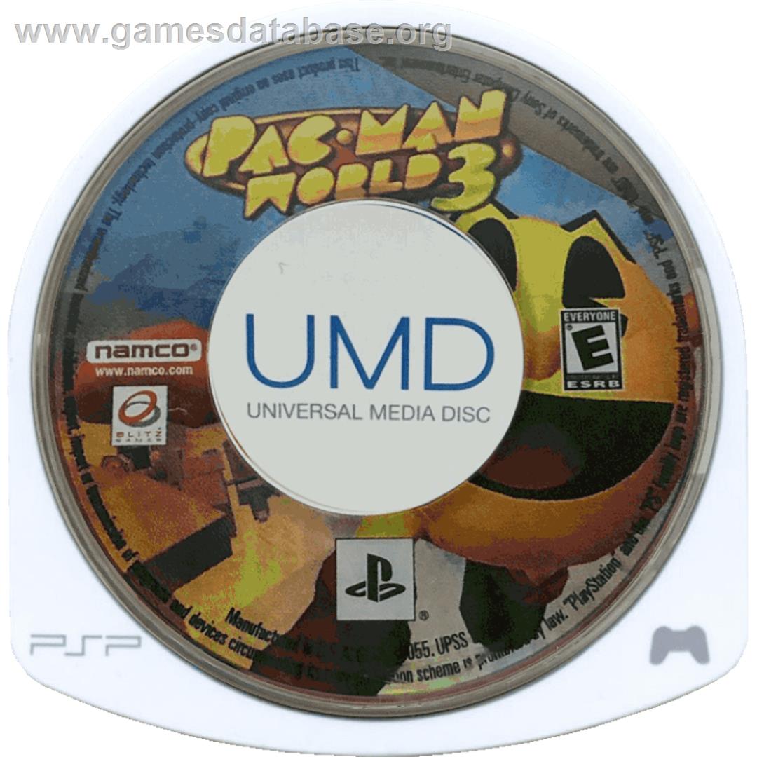 Pac-man World 3 - Sony PSP - Artwork - Cartridge