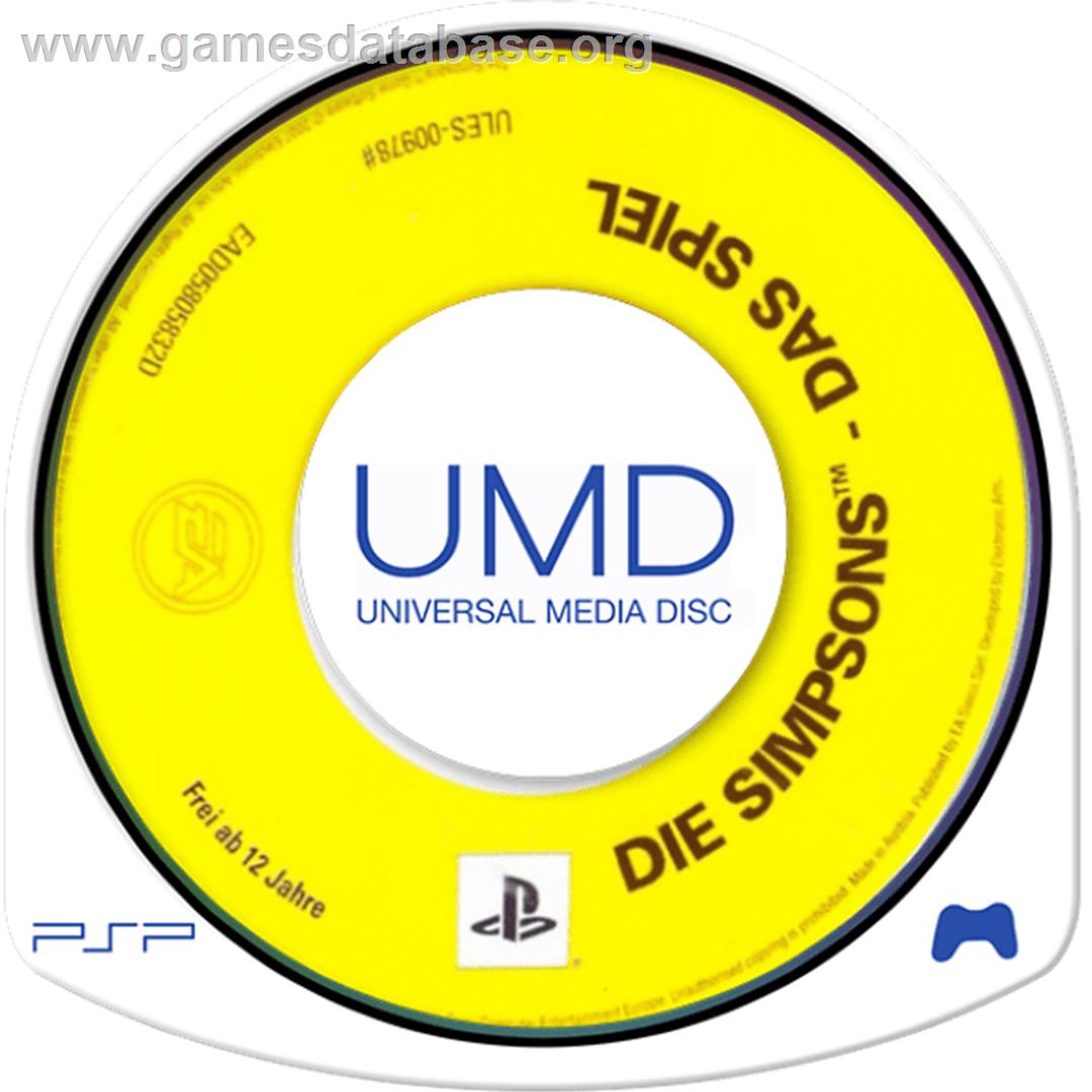 Simpsons Game, The - Sony PSP - Artwork - Cartridge