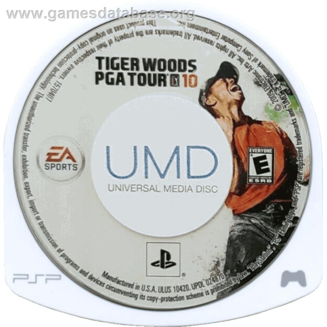 Tiger Woods Pga Tour 10 - Sony PSP - Artwork - Cartridge