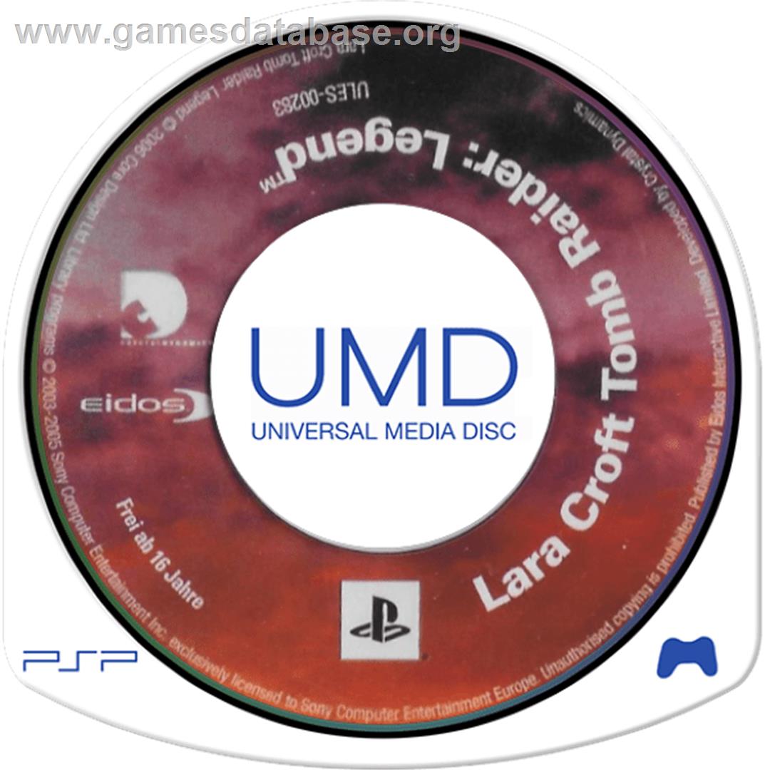 Tomb Raider Legend - Sony PSP - Artwork - Cartridge