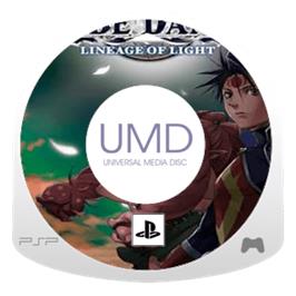 Artwork on the Disc for Blade Dancer: Lineage of Light on the Sony PSP.