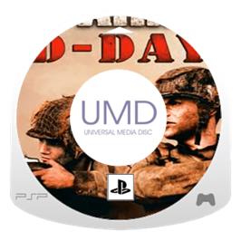Artwork on the Disc for Brothers in Arms: D-Day on the Sony PSP.