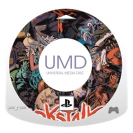 Artwork on the Disc for Darkstalkers Chronicle: The Chaos Tower on the Sony PSP.