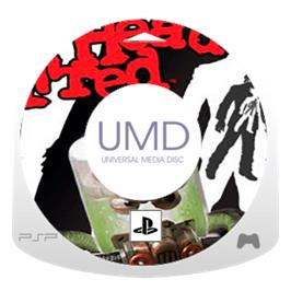 Artwork on the Disc for Dead Head Fred on the Sony PSP.