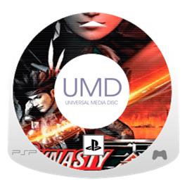 Artwork on the Disc for Dynasty Warriors on the Sony PSP.