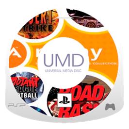 Artwork on the Disc for EA Replay on the Sony PSP.