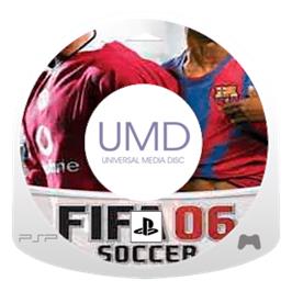 Artwork on the Disc for FIFA on the Sony PSP.